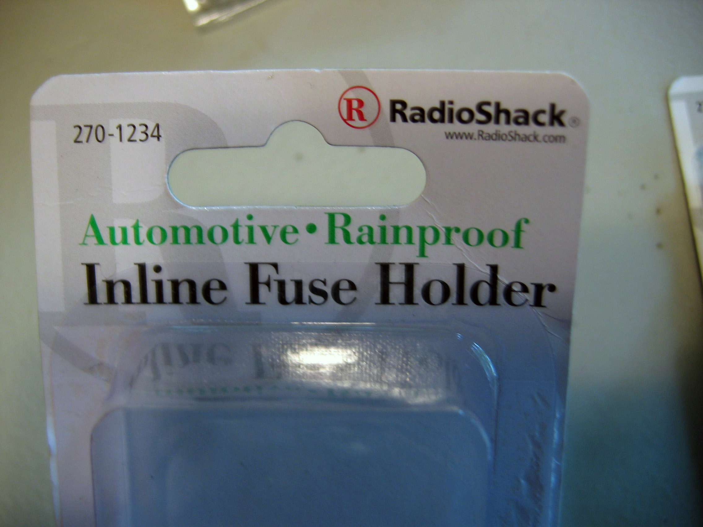 RadioShack Automotive Rainproof Inline Fuse Holder 270-1234 