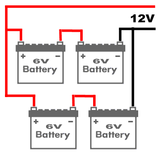 Series-Parallel Battery Diagram